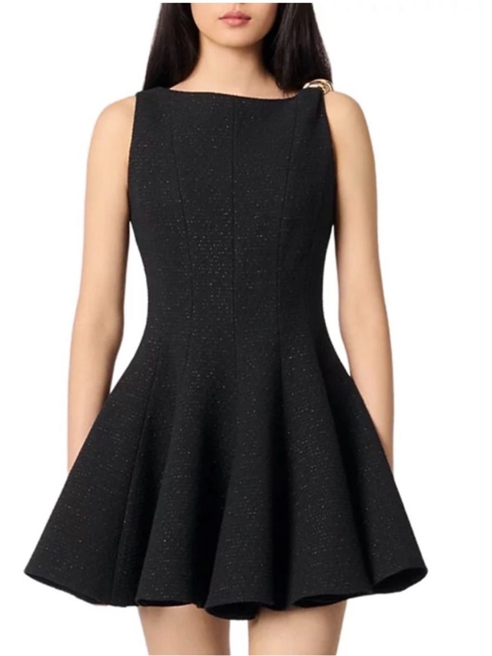 NWT Maje Tweed Fit-and-Flare Dress